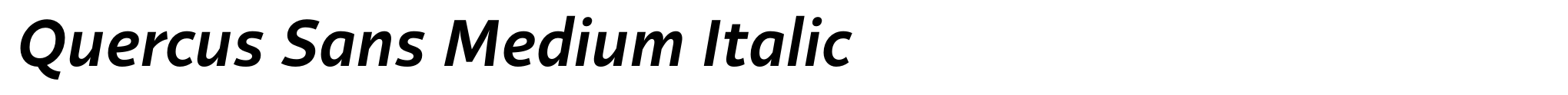 Quercus Sans Medium Italic image